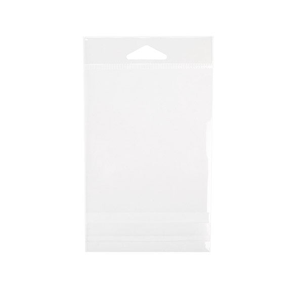 Headerbeutel Transparent 9.4x10.6cm Wiederverschließbar (100 Stück) [HB3X4]