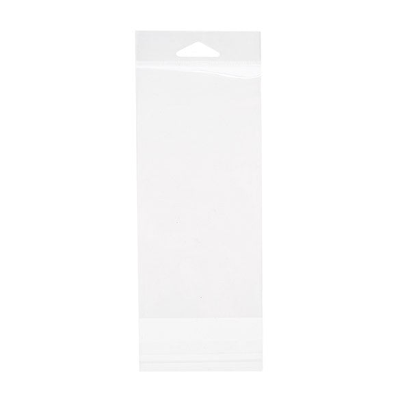 Headerbeutel Transparent 8.6x17.1cm Wiederverschließbar (100 Stück) [HB3X6T]