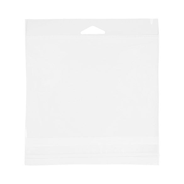 Sacchetti con foro di sospensione 15.9x11.4cm richiudibili e trasparenti (100 pezzi) [HB46]