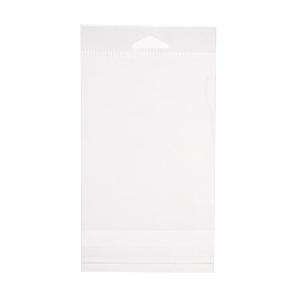 Sachet à trou de suspension refermable à transparence cristalline 10.8x13.7cm (100 pièces) [HB4B2]