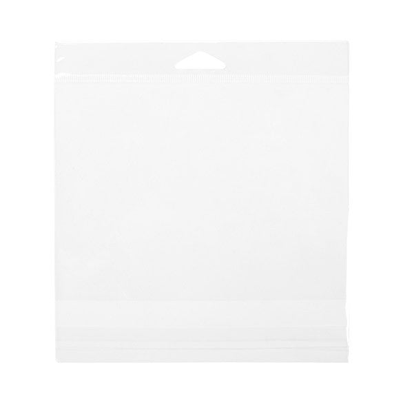 Sachet à trou de suspension refermable à transparence cristalline 17.3x12.7cm (100 pièces) [HB56]
