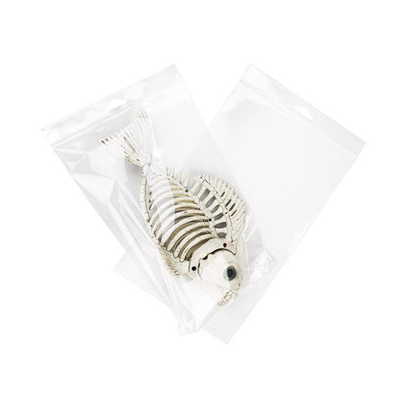 Headerbeutel Transparent 17.6x25.4cm Wiederverschließbar (100 Stück) [HB610]