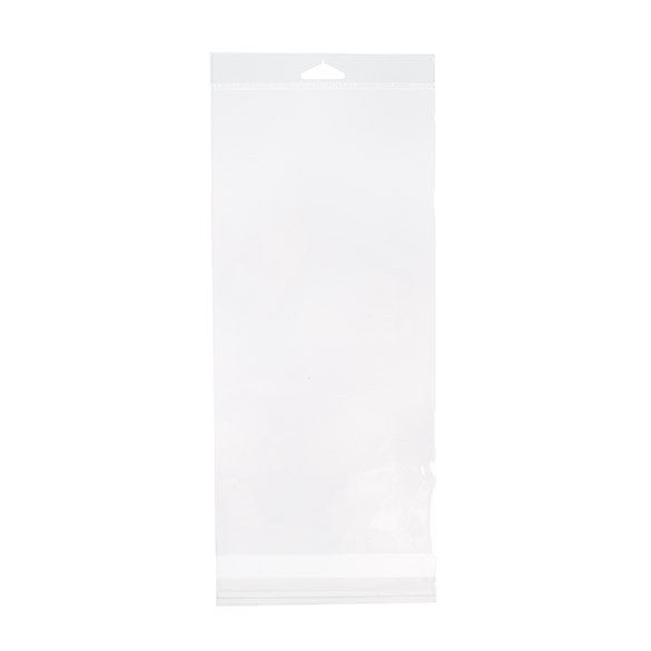 Headerbeutel Transparent 15.2x31.8cm Wiederverschließbar (100 Stück) [HB612]