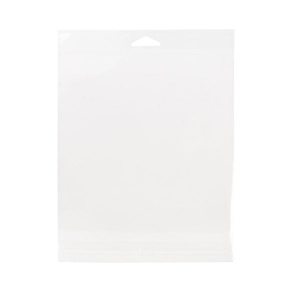Sacchetti con foro di sospensione 17.8x17.8cm richiudibili e trasparenti (100 pezzi) [HB7X7E]