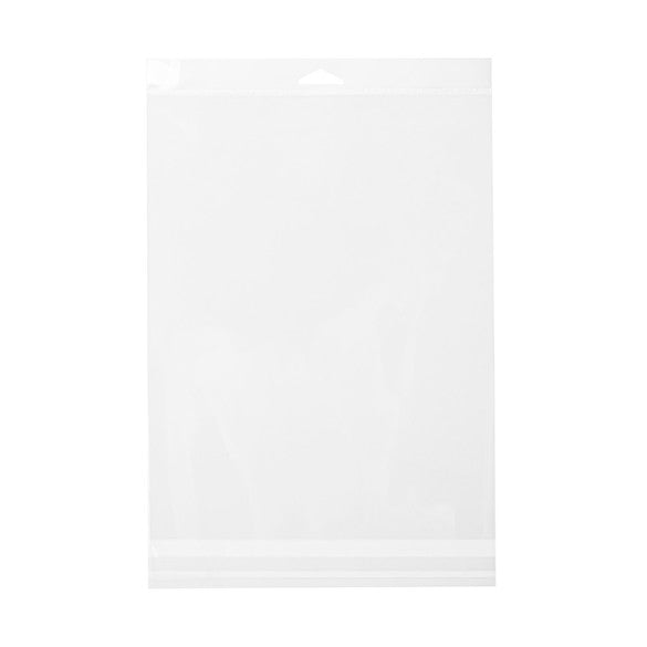 Sachet à trou de suspension refermable à transparence cristalline 22.2x28.6cm (100 pièces) [HB811S]