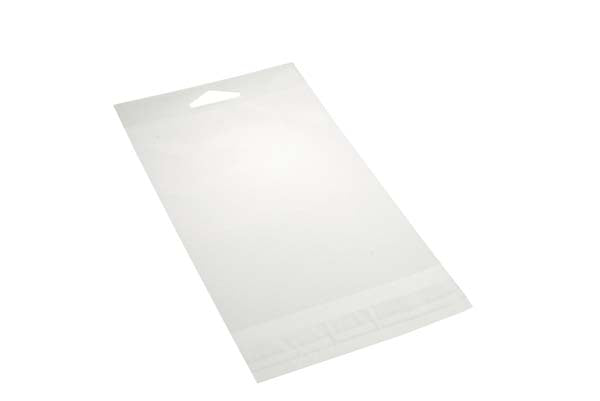 Sachet à trou de suspension refermable à transparence cristalline 18.9x18.4cm (100 pièces) [HB77]