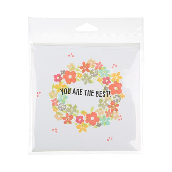 Sachet à trou de suspension refermable par le haut transparence cristalline 15.2x15.2cm (100 pièces) [HBT6X6]