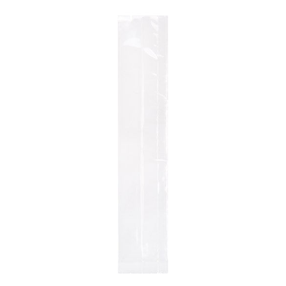 Sacchetti di plastica trasparenti 4.4x4.4x21.6cm con soffietto Heavy Duty (100 pezzi) [HDGB5]