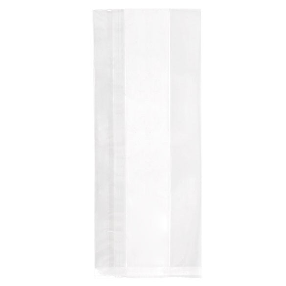 Sacchetti di plastica trasparenti 12.7x7.6x30.5cm molto resistenti con soffietto (100 pezzi) [HDGB1]