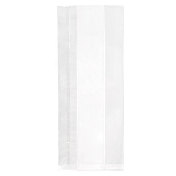 Sacchetti di plastica trasparenti 12.7x7.6x30.5cm molto resistenti con soffietto (100 pezzi) [HDGB1]