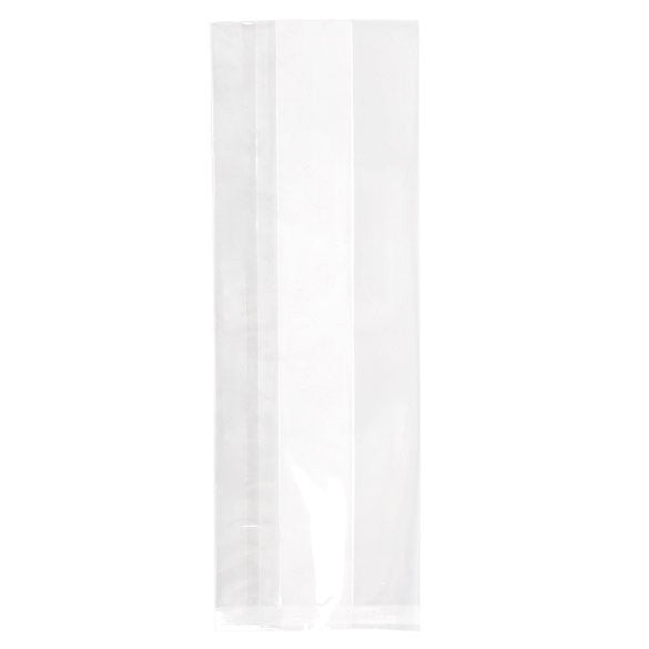 Sacchetti di plastica trasparenti 8.9x5.7x24.8cm con soffietto Heavy Duty (100 pezzi) [HDGB10]