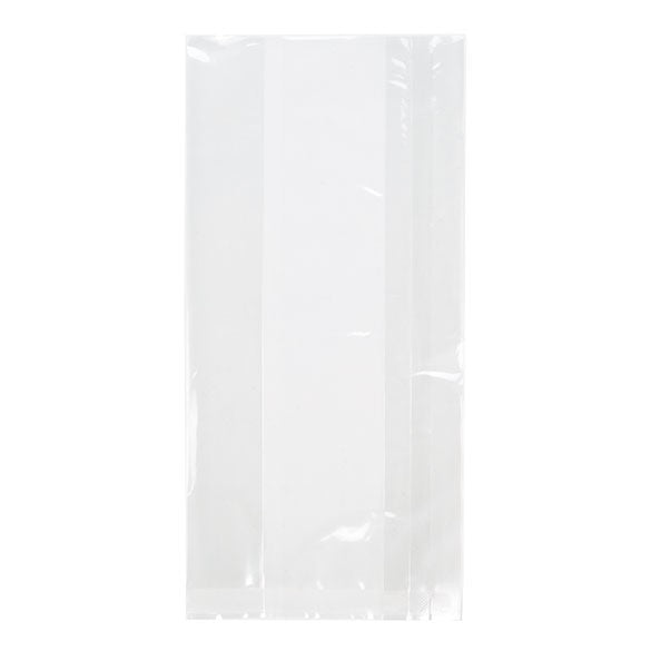 Sac à soufflet très résistant à transparence cristalline 10,2x5,7x20,3 cm (100 pièces) [HDGB4]