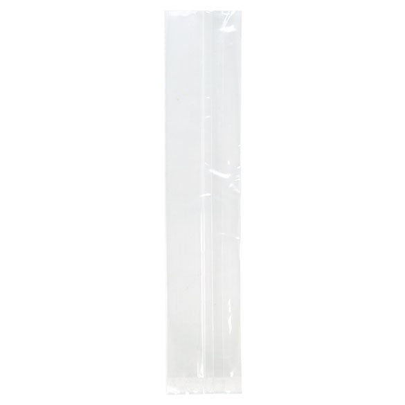 Sac à soufflet très résistant à transparence cristalline 4.4x4.4x21.6cm (100 pièces) [HDGB5]