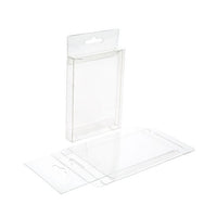 Scatole trasparenti 13.7x2.5x18.8cm con foro di sospensione (25 pezzi) [HFB15]