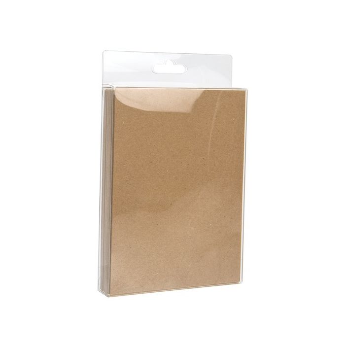 Scatole trasparenti 14.9x2.5x16.8cm con foro di sospensione (25 pezzi) [HFB16]