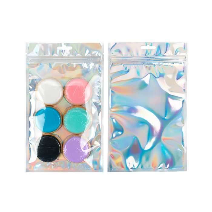 Grip Seal Bags Holographic/Transparent 15,2x22,9cm