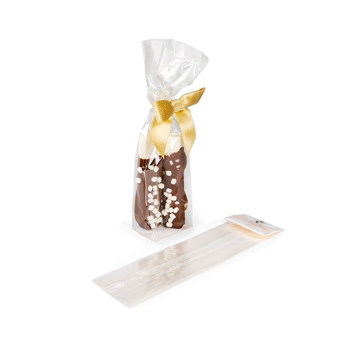 Umweltfreundliches Haus kompostierbar Blockbodenbeutel mit Bodenblatt 6.7x4.8x26 cm (100 Stück) [FGPBE13]