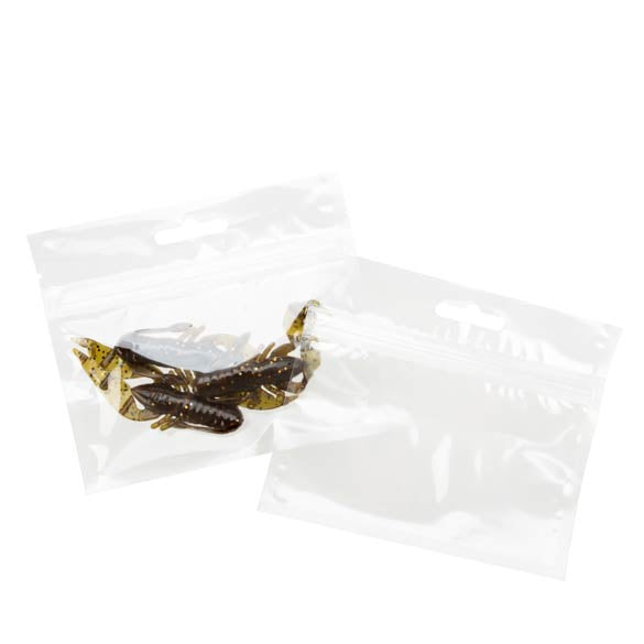 Sachet zip avec trou de suspension européen 12.7x7.6cm (100 pièces) [HZB53]