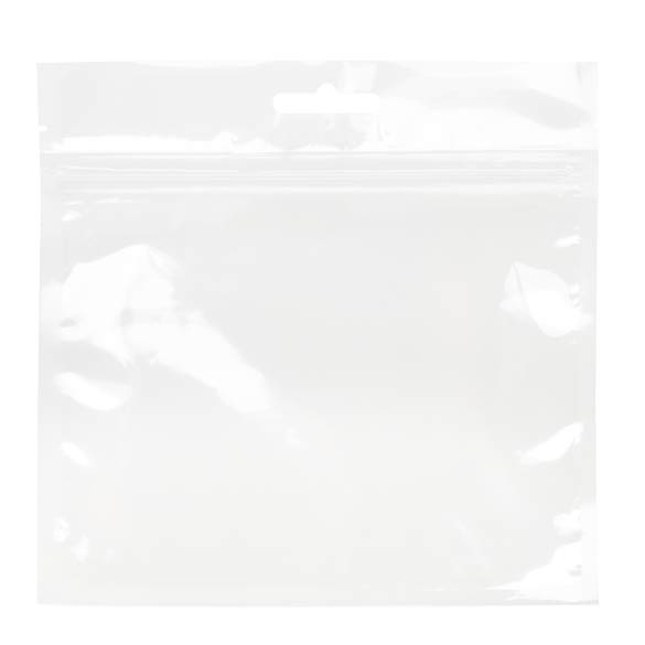 Sacchetto trasparente con chiusura a pressione con foro europeo 15.2x11.7cm laminato (100 pezzi) [HZB64XL]