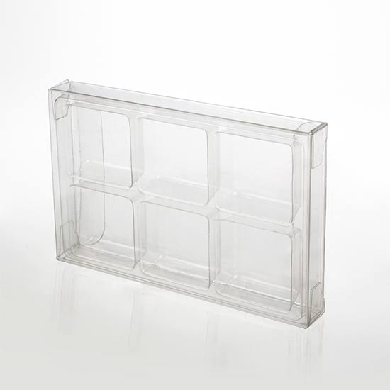 Crystal Clear Artisan Candy Box Sets for 6 7 x 1.4 x 10.3cm
