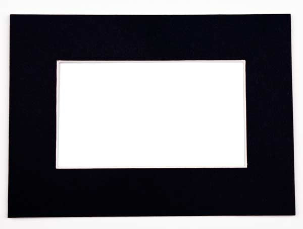Passe-partout nero 27x34.6cm Finestra - Dimensioni esterne 40.6x50.8cm (10 pezzi) [MS20047]