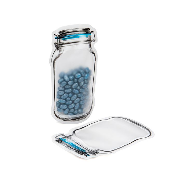 Sacchetto a forma di barattolo con coperchio 11,9x5,7x19,7cm (25 Pezzi) [JARMD]