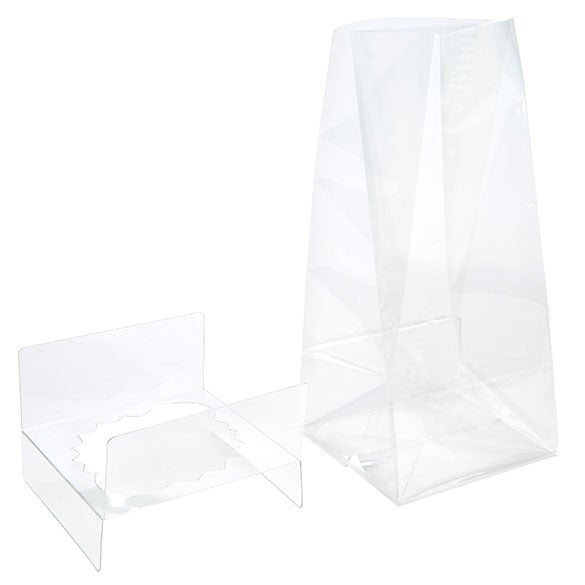 Sacchetti per cupcake grande 10,2 x 10,2 x 22,8cm (100 pezzi) [CBG3]