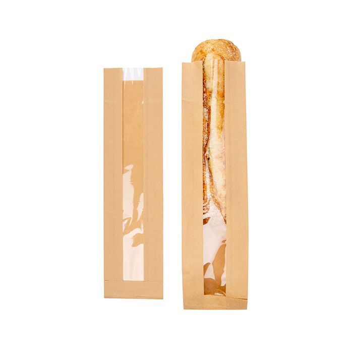 Sacchetti kraft 8,9x5,1x35,6 cm con soffietto (100 pz) [KBB1]