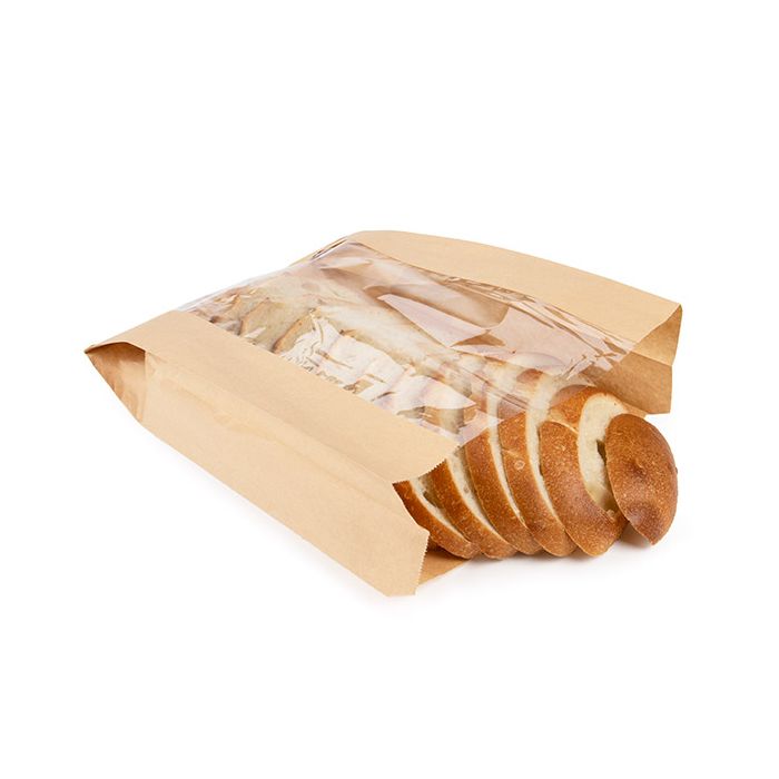 Kraft Klappenbeutel 26x10,2x35,6 cm mit Seitenfalte (100 Stück) [KBB5]