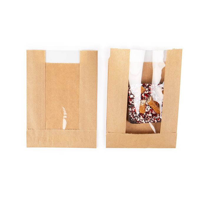 Sacchetti kraft 11x2,9x15,2 cm con soffietto (100 pz) [KBB7]