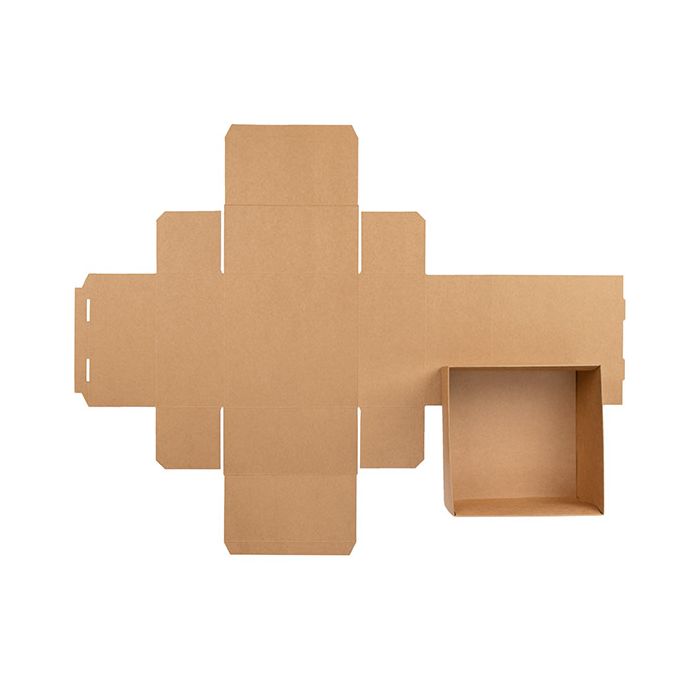 Base Boite Cadeau Kraft 15,2x7,6x15,2 cm (25 pièces) [KR14]