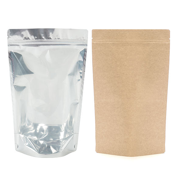 Buste doypack trasparenti/Kraft 17x9x28.5cm | 340 grammi (100 pezzi) [ZBGK4]