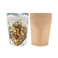 Stand Up Pouches Transparent/Kraft 15x9x23cm | 312 grams