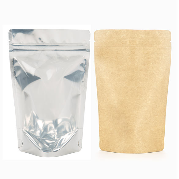 Buste doypack trasparenti/Kraft 13x7x20.5cm | 113 grammi (100 pezzi) [ZBGK3]