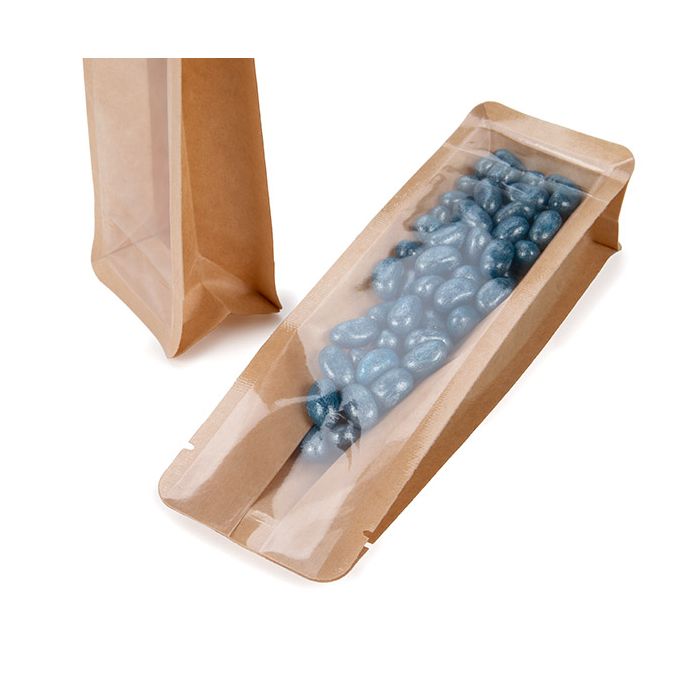 Blockbodenbeutel Kraft 6x5.1x19.1 cm (100 Stück) [BB1K]