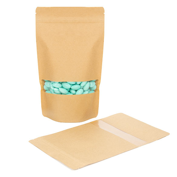 Buste doypack Kraft 17x9x28.5cm | 340 grammi (100 pezzi) [ZBGW4K]