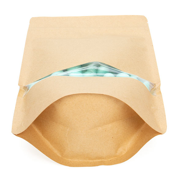 Buste doypack Kraft 17x9x28.5cm | 340 grammi (100 pezzi) [ZBGW4K]