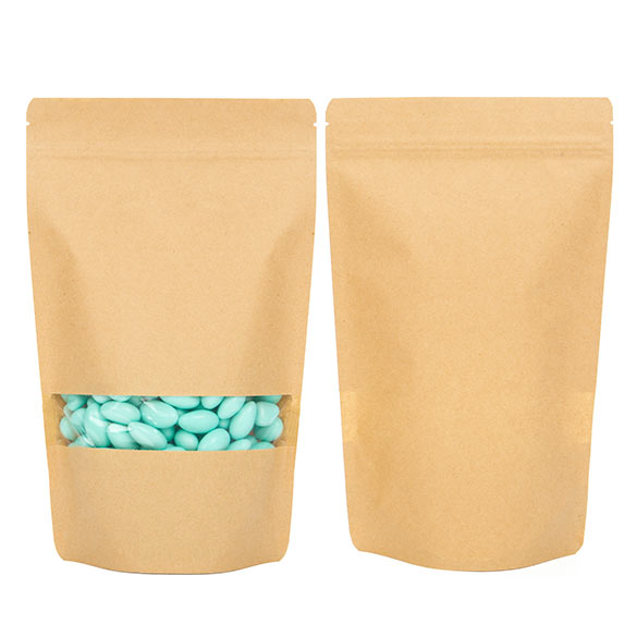 Buste doypack Kraft 17x9x28.5cm | 340 grammi (100 pezzi) [ZBGW4K]