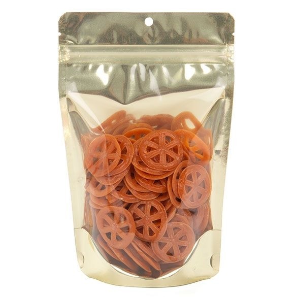 Buste doypack trasparenti/oro opaco 13x7.9x20.6cm | 113 grammi (100 pezzi) [ZBGMG3]