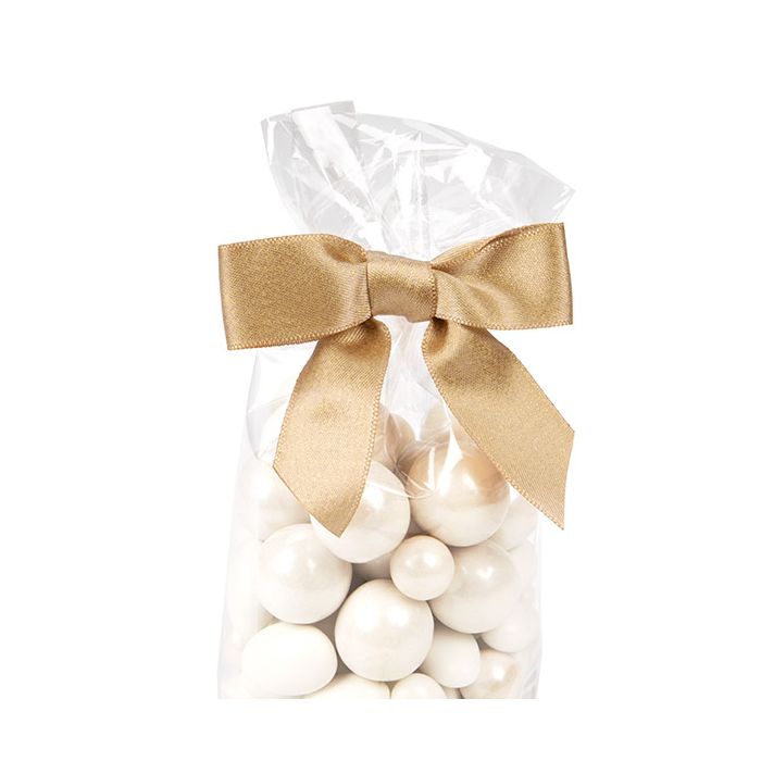 Schleife vorgebunden Metallic Taupe 8,9 cm (25 Stück) [MBOWT]