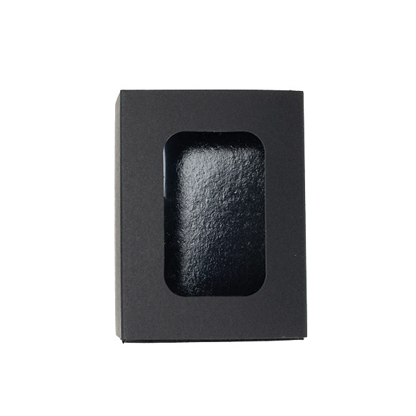 Boîtes en papier deux pièces noir 9,5x6,4x5,7 cm (25 pcs) [MBS8B]