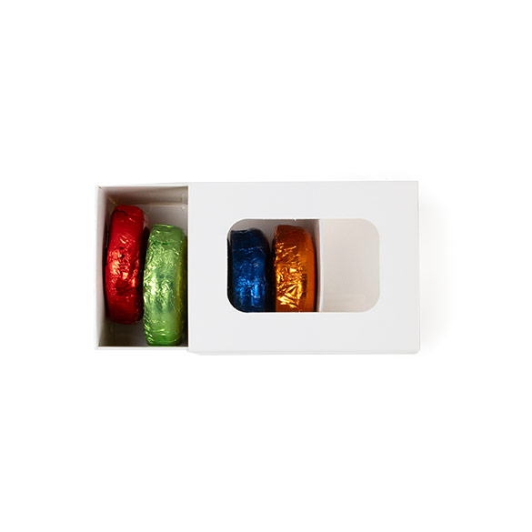 Scatole carta due pezzi bianche 9,5x6,4x5,7cm (25 pz) [MBS8W]