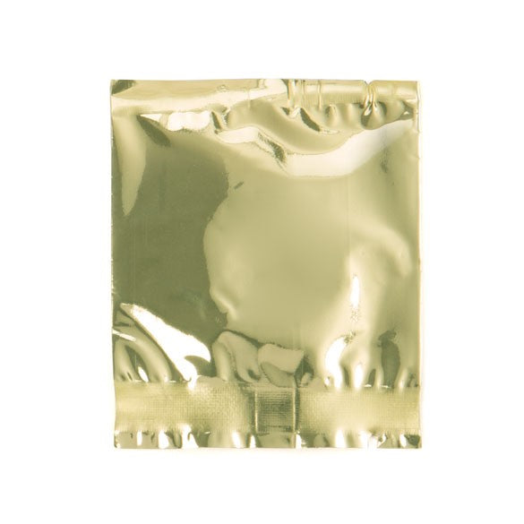Sachet scellable à joint central laminé Qualité supérieure en or métallisé, 5x5.5cm (100 pièces) [SMB22QG]