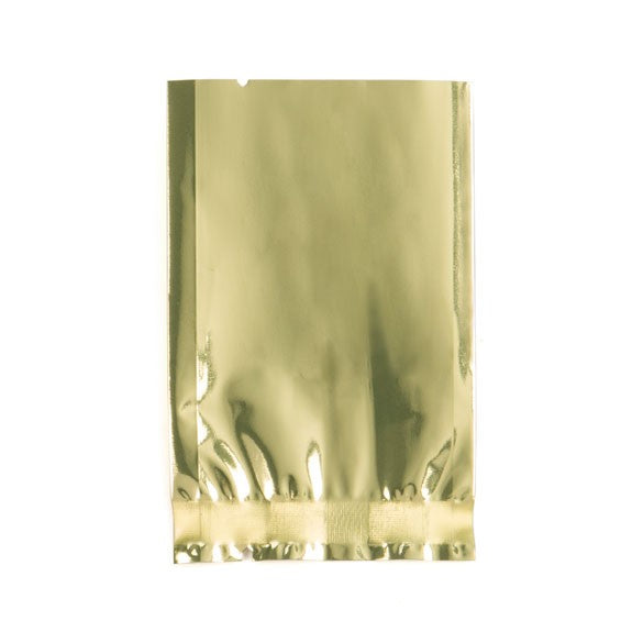 Plastikbeutel Gold 5x7.5cm Metallisiert und Verschweißbar (100 Stück) [SMB23SG]
