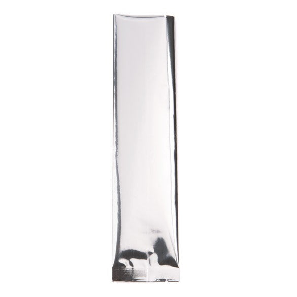 Sacchetto di plastica color argento 5x20,3cm metallizzato termosaldabile (100 pezzi) [SVP28S]