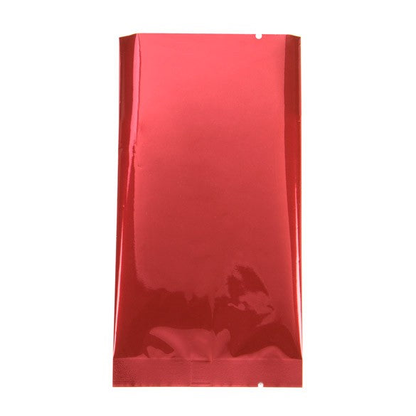 Sacchetto di plastica rosso 7,5x14cm metallizzato termosaldabile (100 pezzi) [SVP35HR]
