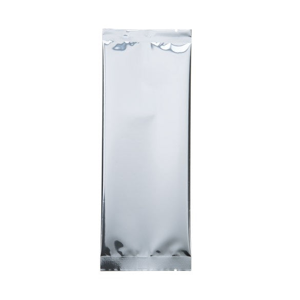 Sacchetto di plastica color argento 7,5x20,3cm metallizzato termosaldabile (100 pezzi) [SVP38S]