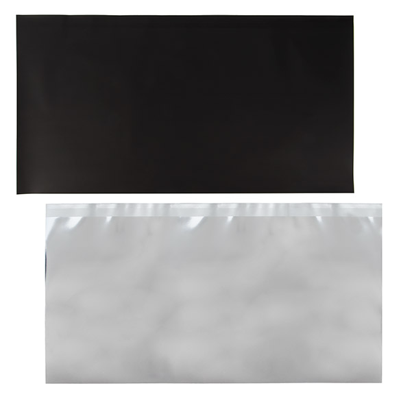 Feuille de couverture métallique Mat Noir 22,9x43,2 cm (25 pièces) [MT3MB]