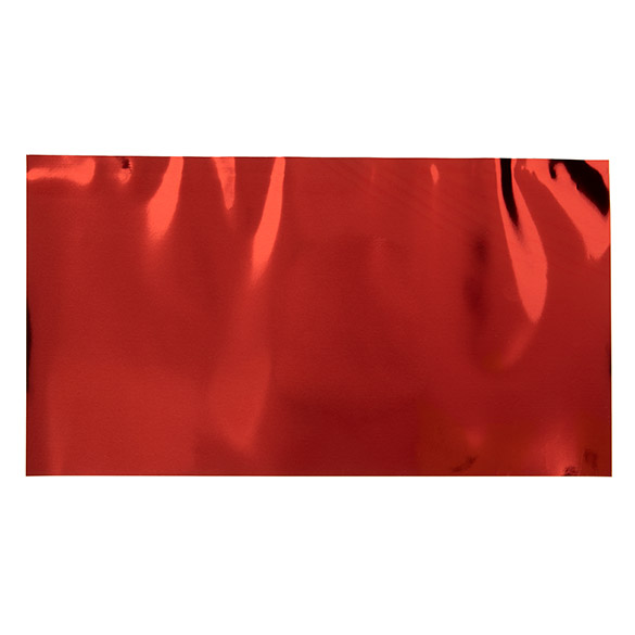 Folientopper Metallic Rot 12,7x22,9 cm (25 Stück) [MT1R]