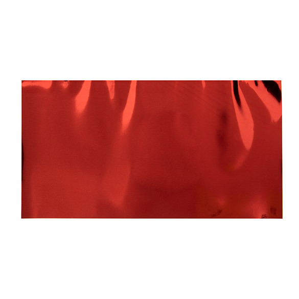 Folientopper Metallic Rot 22,9x43,2 cm (25 Stück) [MT3R]